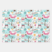 かわいい動物の子ども向けギフト ラッピングペーパーシート (正面2)
