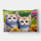 かわいい動物の子パーソナライズされた名 アクセサリーポーチ (裏面)