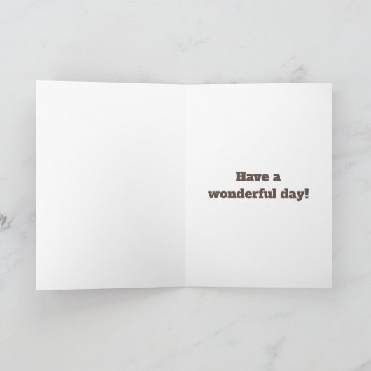 かわいい動物の子供たち任意の年齢名レッド誕生日カード カード (内部)