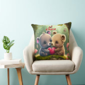 かわいい動物の愛の装飾用クッション クッション (椅子)