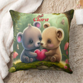 かわいい動物の愛の装飾用クッション クッション (ブランケット)