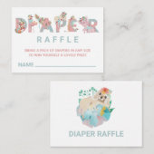 *~*かわいい動物の手紙ベビーおむつラッフル エンクロージャーカード (正面/裏面)