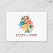 *~*かわいい動物の手紙ベビーが本を持ってくる エンクロージャーカード (裏面)