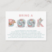 *~*かわいい動物の手紙ベビーが本を持ってくる エンクロージャーカード (正面)