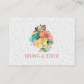 *~*かわいい動物の手紙ベビーが本を持ってくる エンクロージャーカード (裏面)