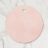 かわいい動物の森の緑の女の子の誕生日パーティー フェイバータグ (裏面)