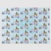 かわいい動物の模様が描かれたクリスマストラック 薄葉紙 (正面)