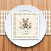 かわいい動物の水の色ベビーシャワーナプキン スタンダードカクテルナプキン