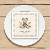 かわいい動物の水の色ベビーシャワーナプキン スタンダードカクテルナプキン