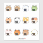 かわいい動物の涙 シール (シート)