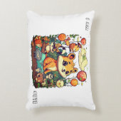 かわいい動物の漫画の新しいデザイン私は可愛い アクセントクッション (正面(垂直))