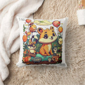 かわいい動物の漫画の新しいデザイン私は可愛い クッション (ブランケット)