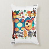 かわいい動物の漫画の私は可愛い アクセントクッション (正面(垂直))