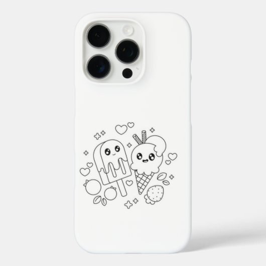 かわいい動物の漫画iPhone 16ケース Case-Mate iPhoneケース (裏面)