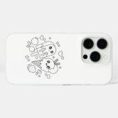 かわいい動物の漫画iPhone 16ケース Case-Mate iPhoneケース (裏面 (横))