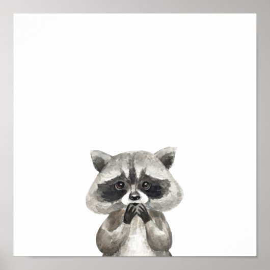 かわいい動物の甘いルーンの動物のポスター ポスター (正面)