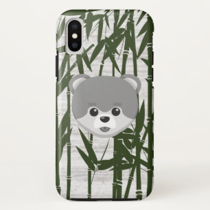 かわいい動物の竹大理石 iPhone XSケース