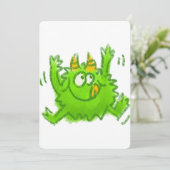 かわいい動物の絵 招待状 (スタンド正面)