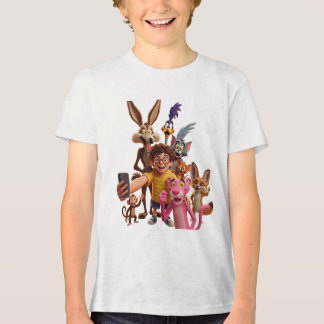 かわいい動物の自撮り仲間たち カートゥーン デザイン トライブレンドTシャツ