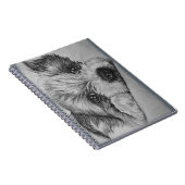 かわいい動物の芸術の小犬のスケッチ ノートブック (右側)