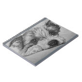 かわいい動物の芸術の小犬のスケッチ ノートブック (左側)