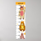 かわいい動物の衣装を作る成長表 ポスター (正面)
