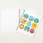 かわいい動物の賞品やる気を起こさせる教室ラベル プランナー手帳 (ディスプレー)