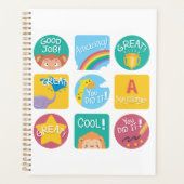 かわいい動物の賞品やる気を起こさせる教室ラベル プランナー手帳 (正面)