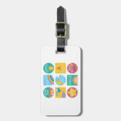 かわいい動物の賞品やる気を起こさせる教室ラベル ラゲッジタグ (正面縦)