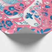 かわいい動物の贈り物アイディア包装紙 ラッピングペーパー (角)