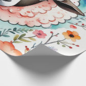 かわいい動物の贈り物アイディア包装紙 ラッピングペーパー (角)