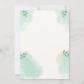 かわいい動物の赤ちゃんシャワーよくはしゃぐ招待状 招待状 (裏面)