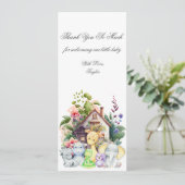 かわいい動物の赤ちゃんシャワーサンキューカード (スタンド正面)