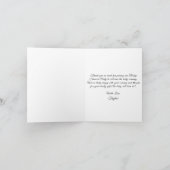 かわいい動物の赤ちゃんシャワー折り畳みサンキューカード カード (内部)