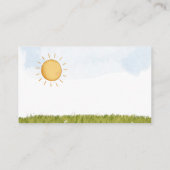 かわいい動物の赤ちゃんシャワーI誕生日ブックリクエスト エンクロージャーカード (裏面)