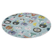 かわいい動物の部族:ボホパターン カッティングボード (角)