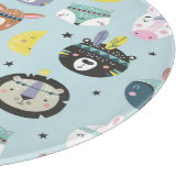 かわいい動物の部族:ボホパターン カッティングボード (角)