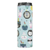 かわいい動物の部族:ボホパターン タンブラー (裏面)