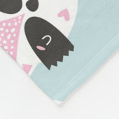 かわいい動物の部族:ボホパターン フリースブランケット (角)