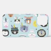 かわいい動物の部族：ボホパターン Case-Mate iPhoneケース (裏面 (横))