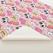 かわいい動物の顔 シェルパブランケット (3/4)