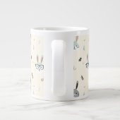 かわいい動物の顔 ジャンボコーヒーマグカップ (裏面)