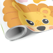 かわいい動物の顔 ラッピングペーパー (ロールコーナー)