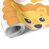 かわいい動物の顔 ラッピングペーパー (ロールコーナー)