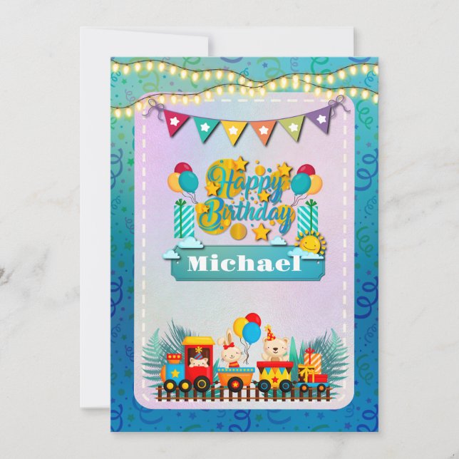 かわいい動物の願いを込めたハッピーバースデー列車 (正面)