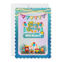 かわいい動物の願いを込めたハッピーバースデー列車