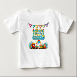 かわいい動物の願いを込めたハッピーバースデー列車 ベビーTシャツ<br><div class="desc">私の創造は、カード、革新的なTシャツ、シール、マグカップ、装飾プレート、魅力的なコレクションの配列を含む様々なアイテムに喜びのtouchを追加する。それぞれの誕生日を、デザインと一緒に楽しみと温かい願いの思い出に残る旅に変えユニークよう。</div>