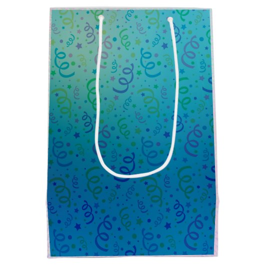 かわいい動物の願いを込めたハッピーバースデー列車 ミディアムペーパーバッグ (裏面)