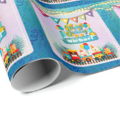 かわいい動物の願いを込めたハッピーバースデー列車 ラッピングペーパー (ロールコーナー)