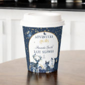 かわいい動物の鹿キツネベアーアドベンチャーナイトスカイ 紙コップ